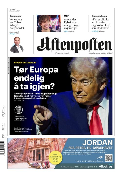 Aftenposten 20.1.2026