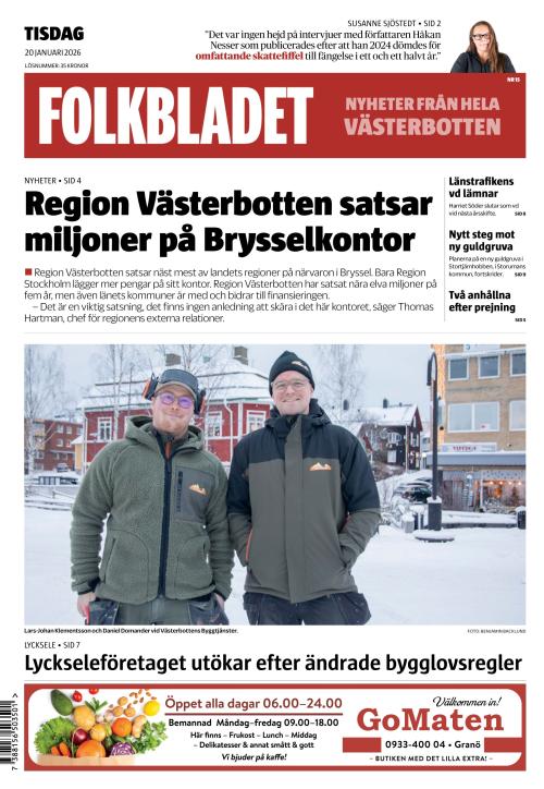 Folkbladet (Västerbotten) (SE) 20.1.2026