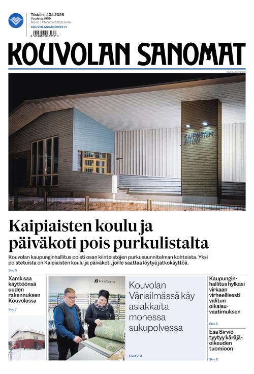 Kouvolan Sanomat 20.1.2026