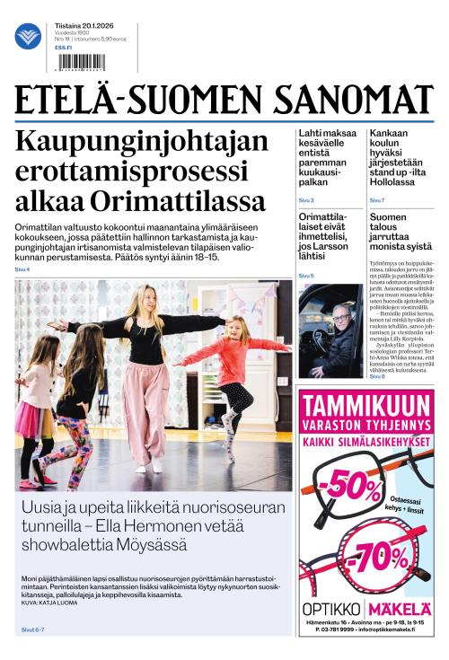 Etelä-Suomen Sanomat 20.1.2026