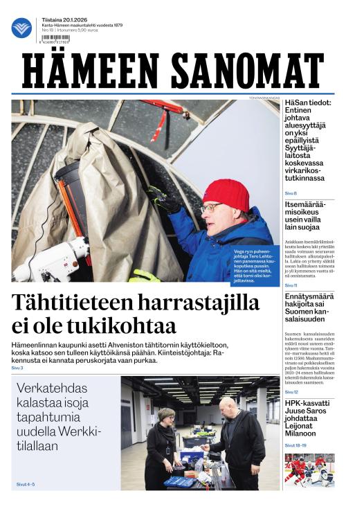 Hämeen Sanomat 20.1.2026