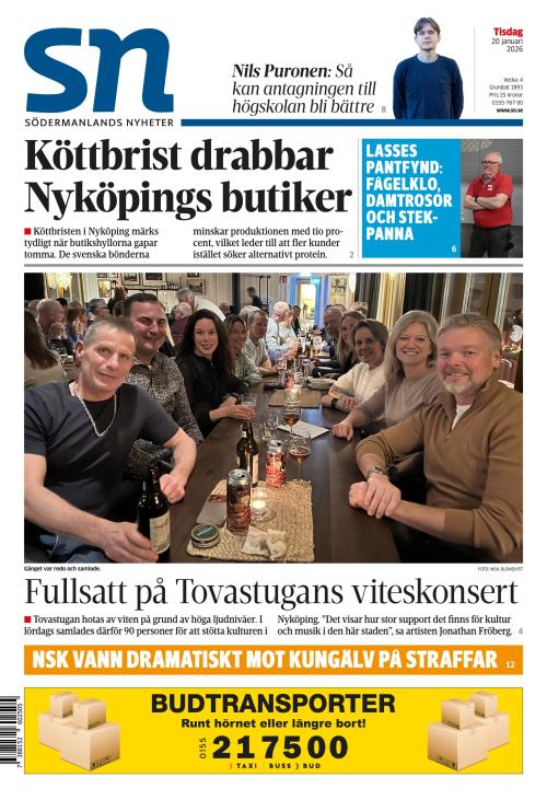 Södermanlands Nyheter 20.1.2026