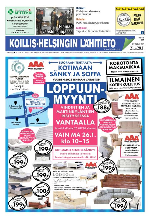Koillis-Helsingin lähitieto 21.1.2026