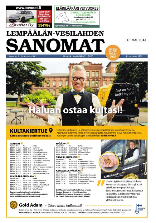 Lempäälän-Vesilahden Sanomat 21.1.2026