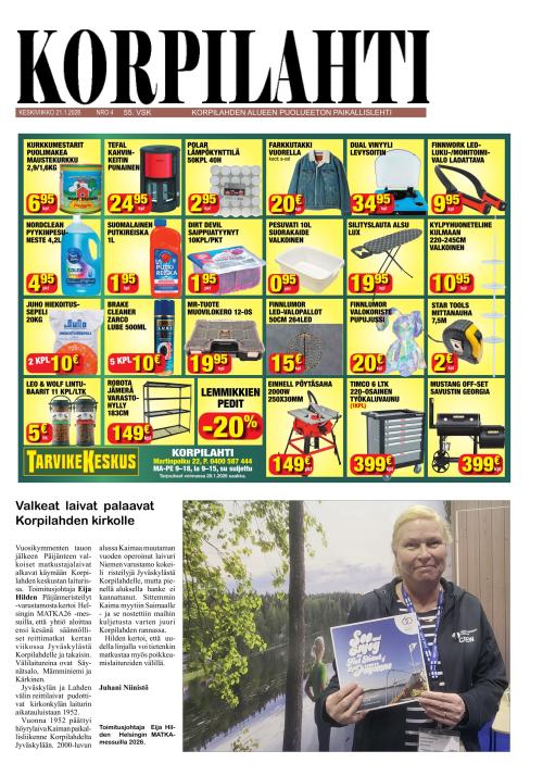 Korpilahti-lehti 21.1.2026