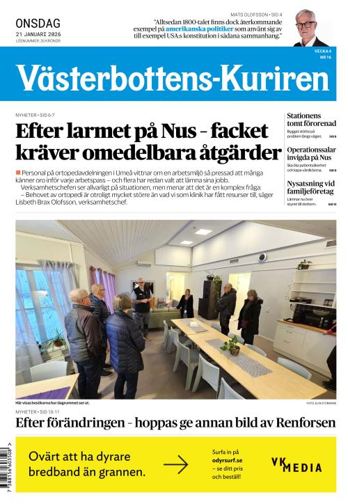 Västerbottens-Kuriren (SE) 21.1.2026