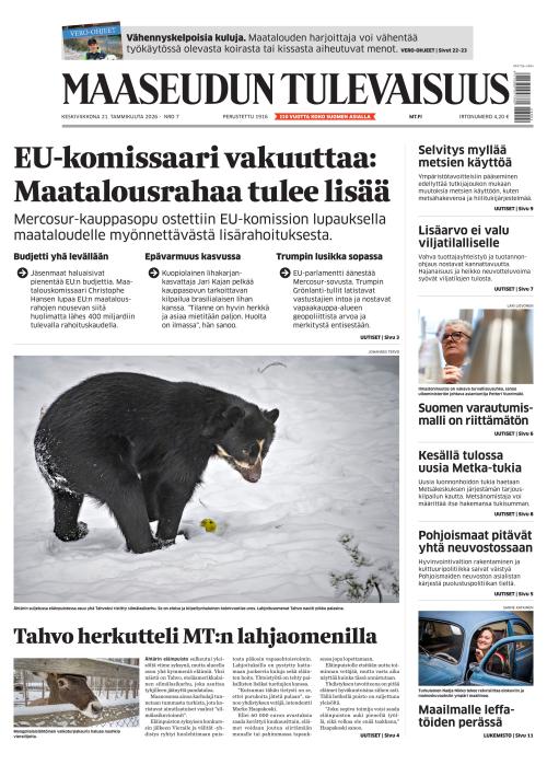 Maaseudun Tulevaisuus 21.1.2026