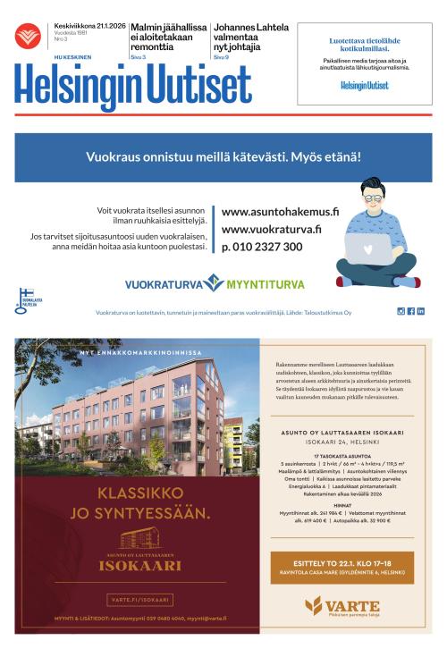 Helsingin Uutiset (Keskinen) 21.1.2026