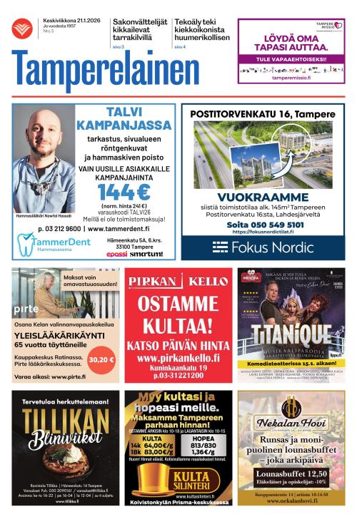 Tamperelainen 21.1.2026