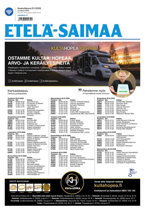 Etelä-Saimaa 21.1.2026