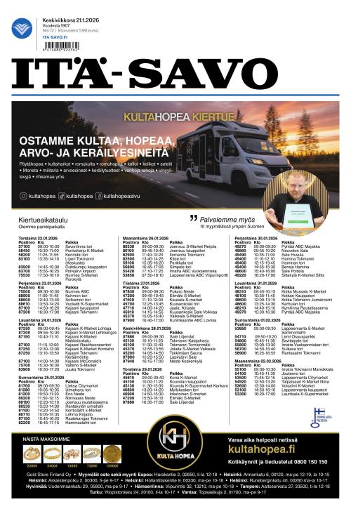 Itä-Savo 21.1.2026