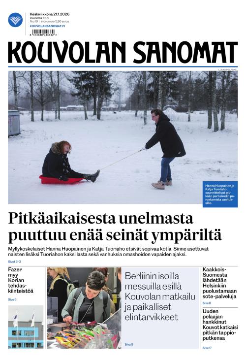 Kouvolan Sanomat 21.1.2026