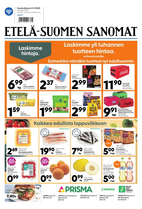 Etelä-Suomen Sanomat 21.1.2026