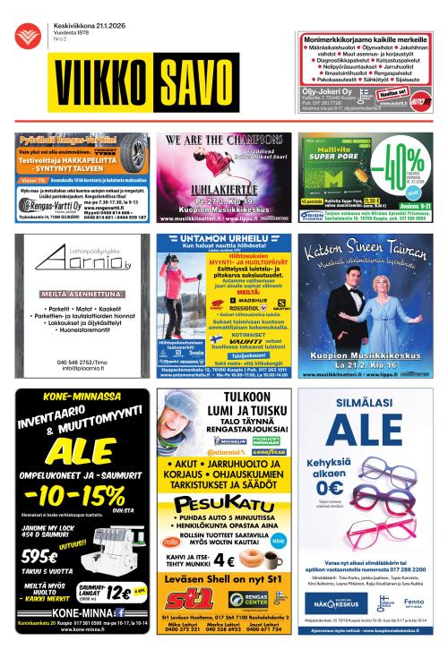 Viikkosavo 21.1.2026