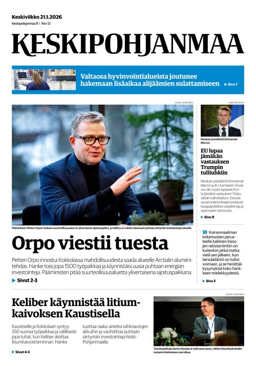 Keskipohjanmaa 21.1.2026