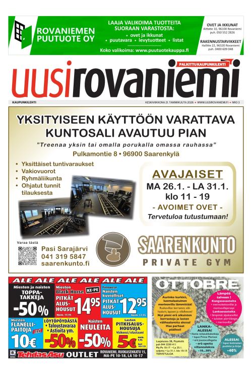 Uusi Rovaniemi 21.1.2026
