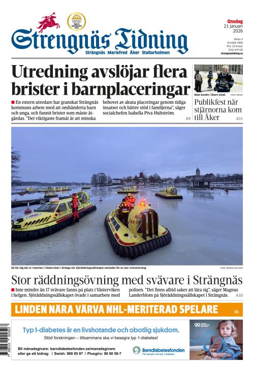 Strengnäs Tidning 21.1.2026