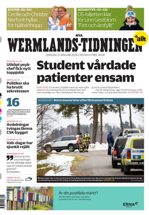 Nya Wermlands-Tidningen 21.1.2026