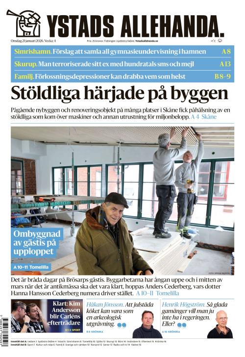 Ystads Allehanda 21.1.2026