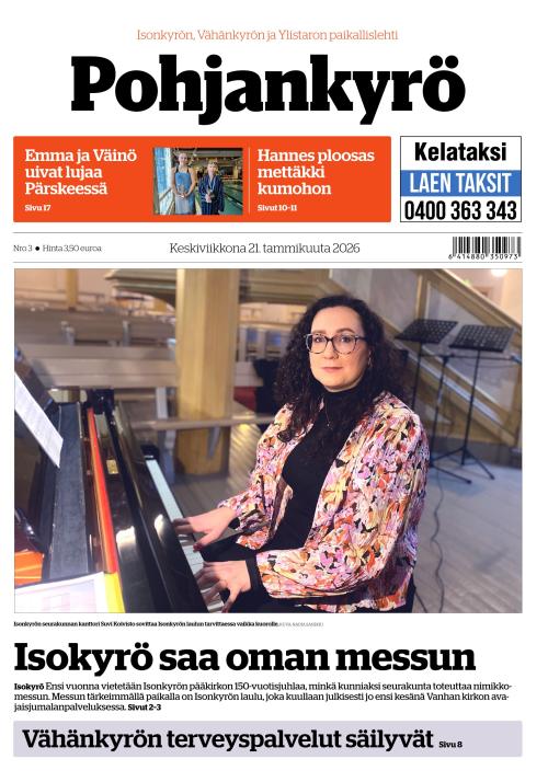 Pohjankyrö-lehti 21.1.2026