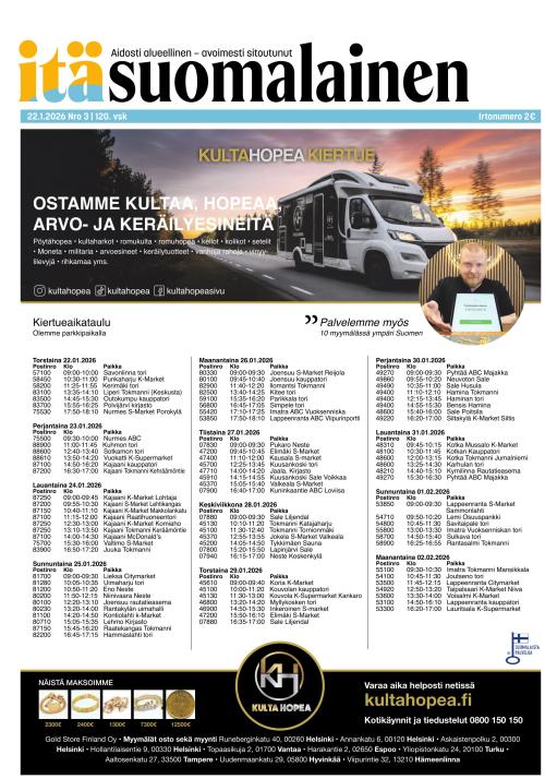 Itäsuomalainen 22.1.2026