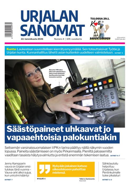 Urjalan Sanomat 22.1.2026