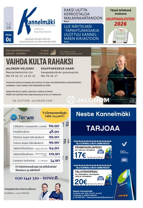 Kannelmäki-lehti 22.1.2026