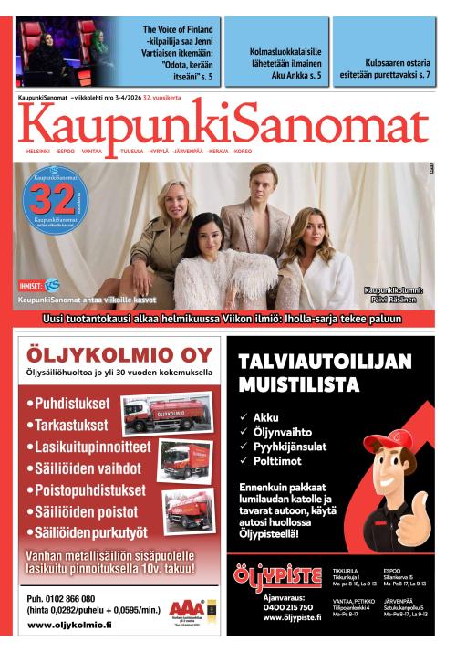 Kaupunkisanomat 23.1.2026