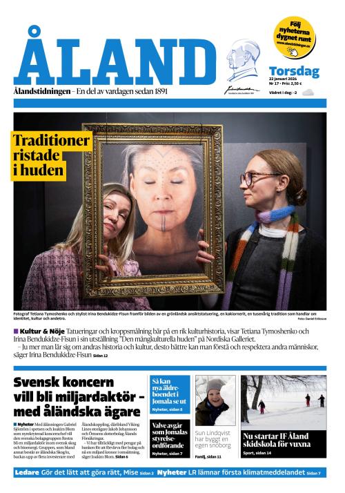 Ålandstidningen 22.1.2026
