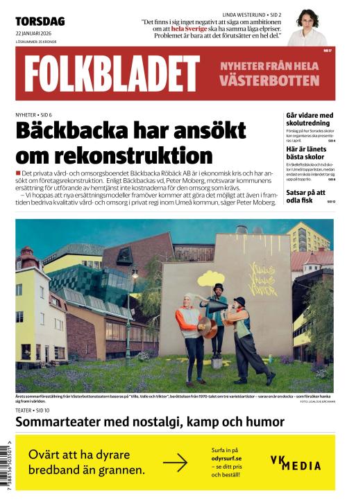 Folkbladet (Västerbotten) (SE) 22.1.2026