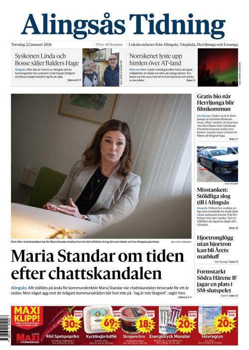 Alingsås Tidning 22.1.2026
