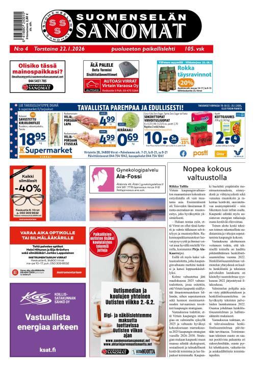 Suomenselän Sanomat 22.1.2026