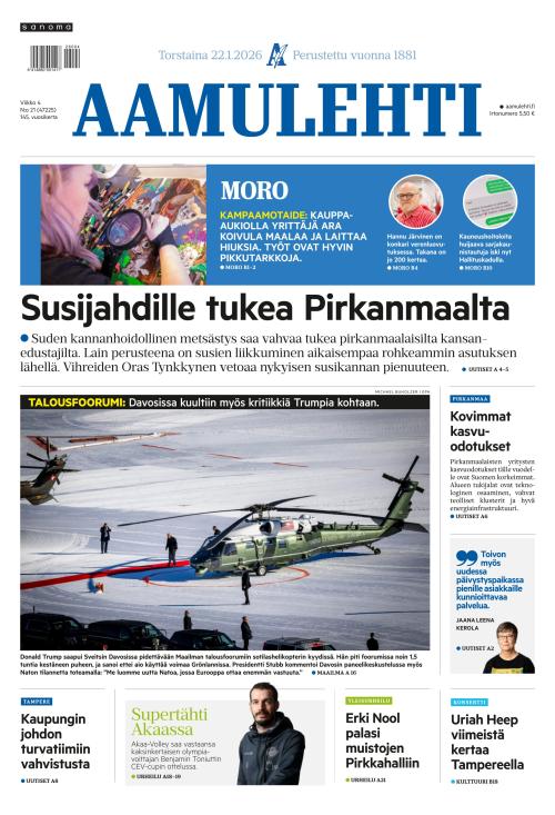 Aamulehti 22.1.2026