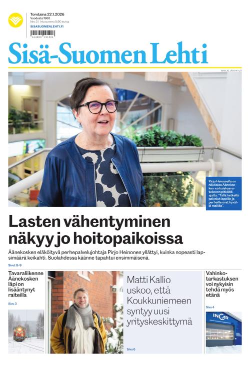 Sisä-Suomen Lehti 22.1.2026