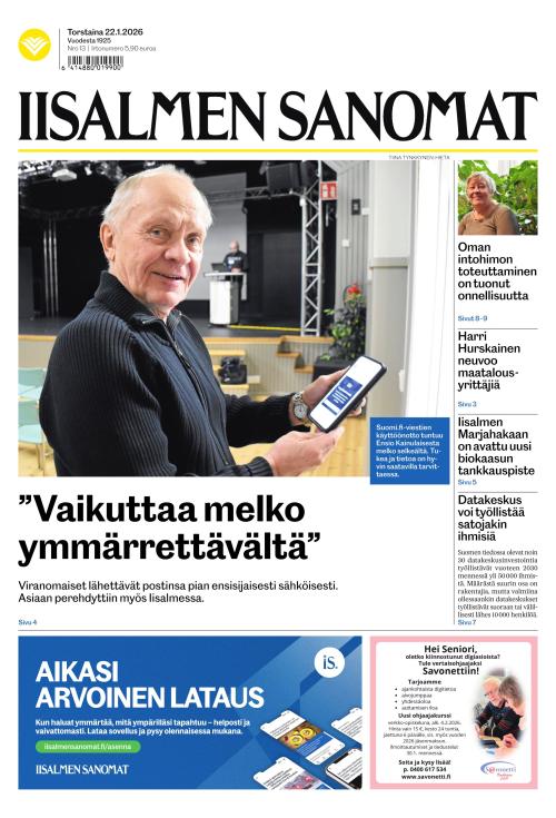 Iisalmen Sanomat 22.1.2026