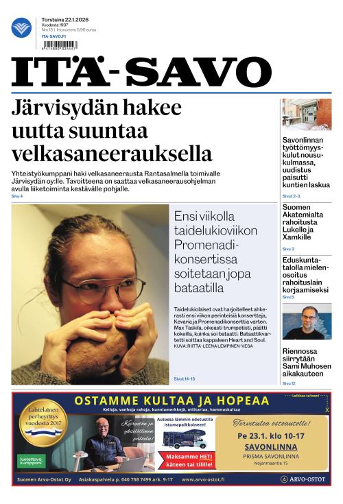 Itä-Savo 22.1.2026