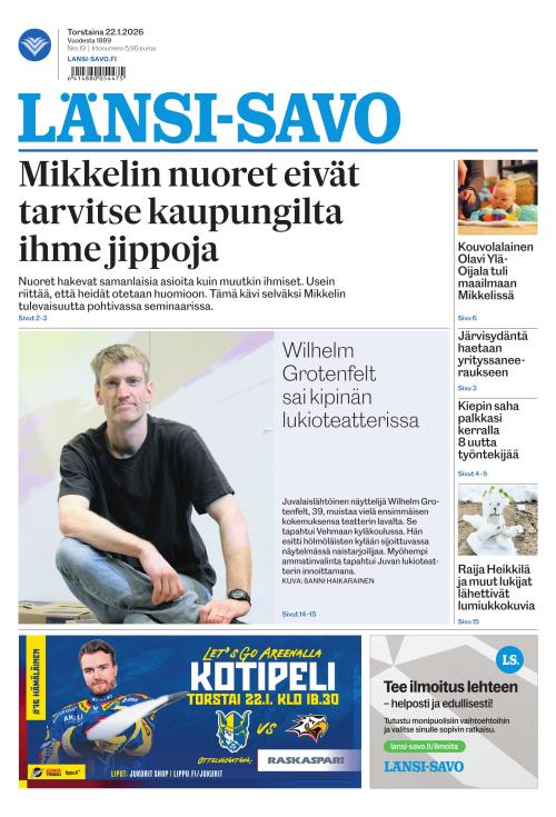 Länsi-Savo 22.1.2026