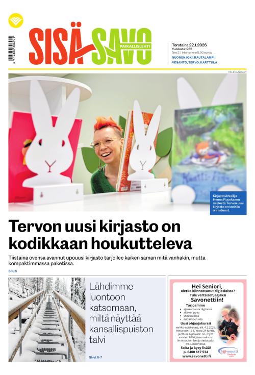 Paikallislehti Sisä-Savo 22.1.2026
