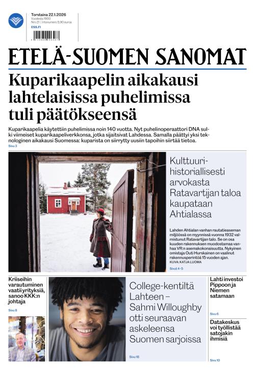 Etelä-Suomen Sanomat 22.1.2026