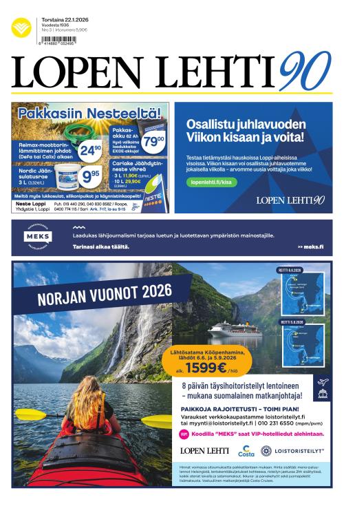 Lopen Lehti 22.1.2026