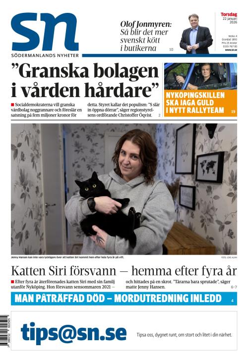 Södermanlands Nyheter 22.1.2026