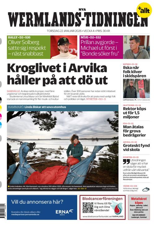 Nya Wermlands-Tidningen 22.1.2026