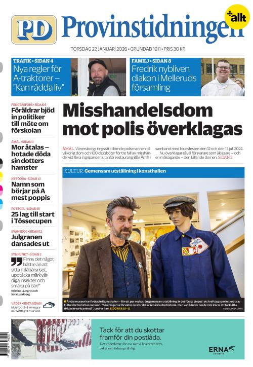Provinstidningen Dalsland 22.1.2026