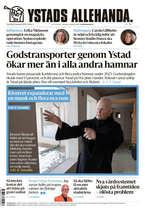 Ystads Allehanda 22.1.2026