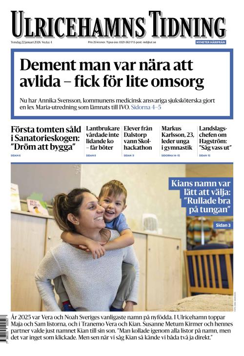 Ulricehamns Tidning 22.1.2026
