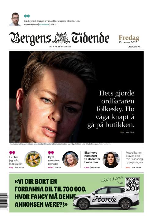 Bergens Tidende 23.1.2026