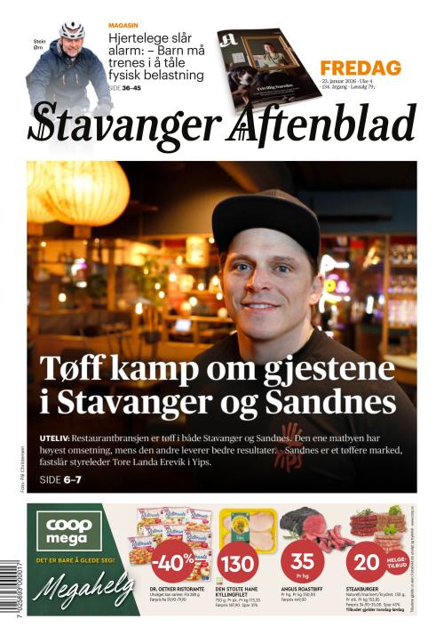 Stavanger Aftenblad 23.1.2026