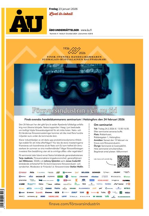 Åbo Underrättelser 23.1.2026
