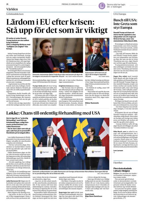 Göteborgs-Posten 23.1.2026