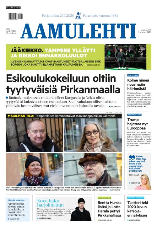 Aamulehti 23.1.2026